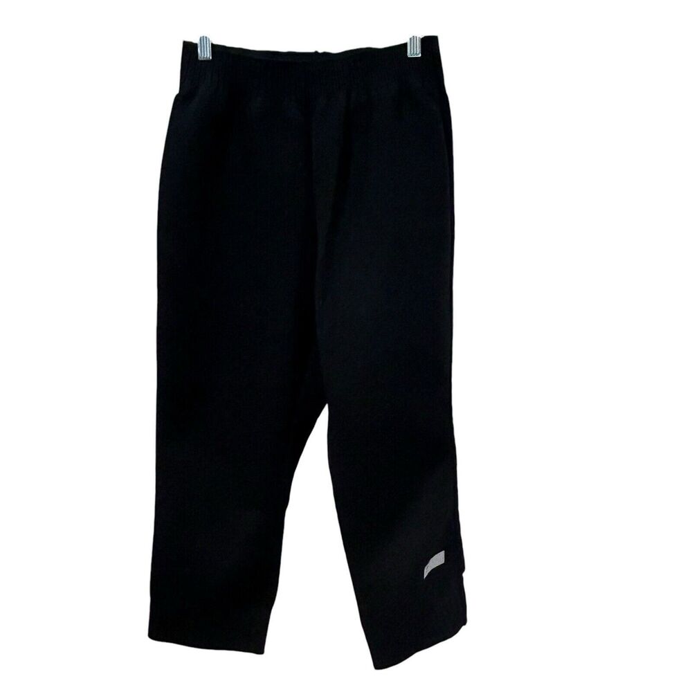 Gymshark Cropped Sweatpants Size Small Black Ruched Activewear Gym Sports Yoga